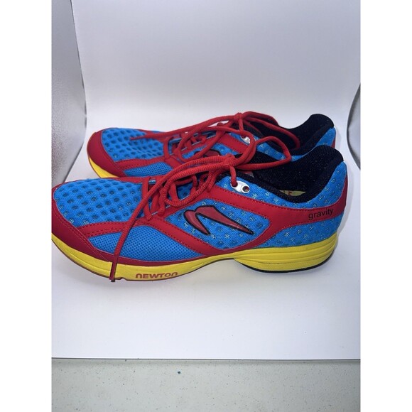 Newton Gravity Mens Athletic Running Shoes Sneakers Mens size 9 Red Yellow Blue main image 9